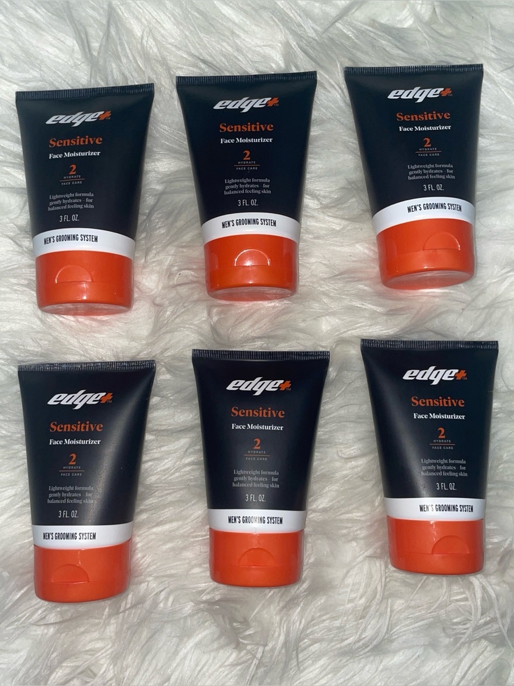 NEW Edge+ Sensitive Face Moisturizer Bundle 6-Pack Fragrance-Free 3oz